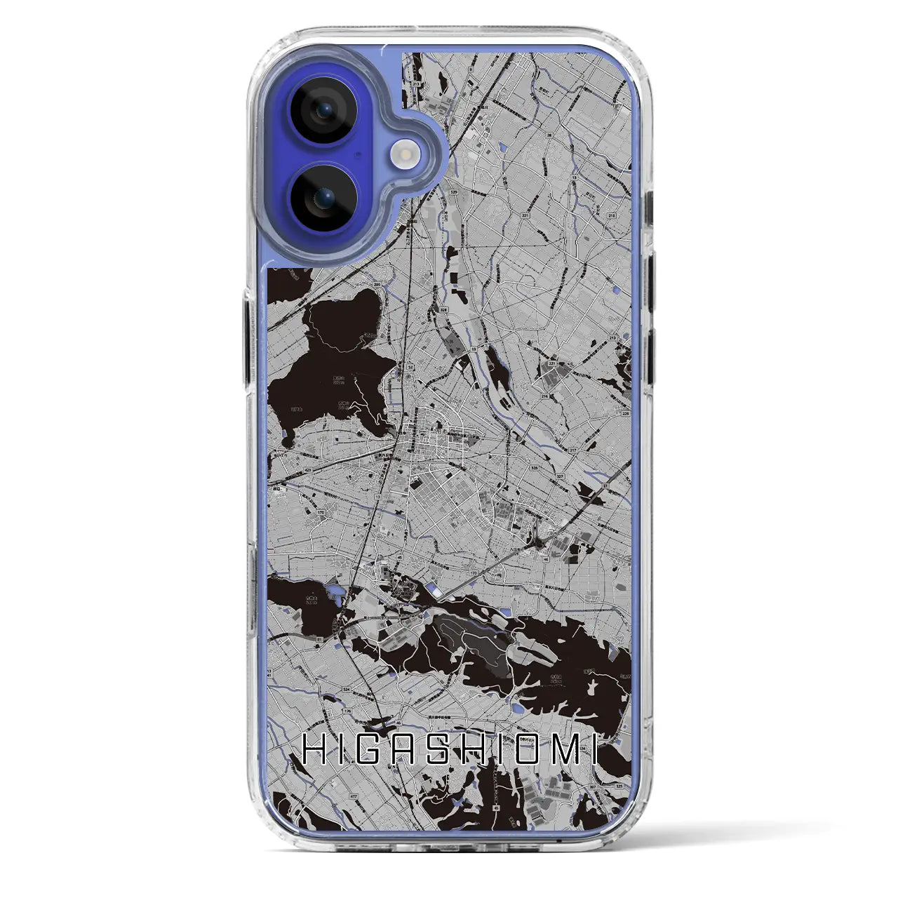 【東近江(滋賀県)】地図柄iPhoneケース(MagSafeタイプ)