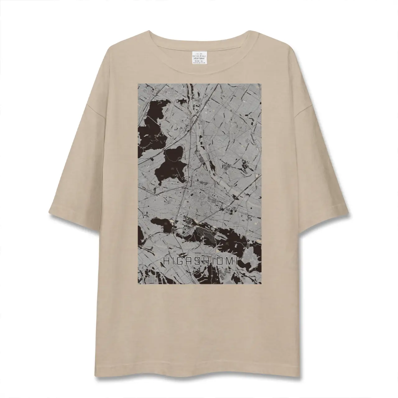 【東近江(滋賀県)】地図柄ビッグシルエットTシャツ