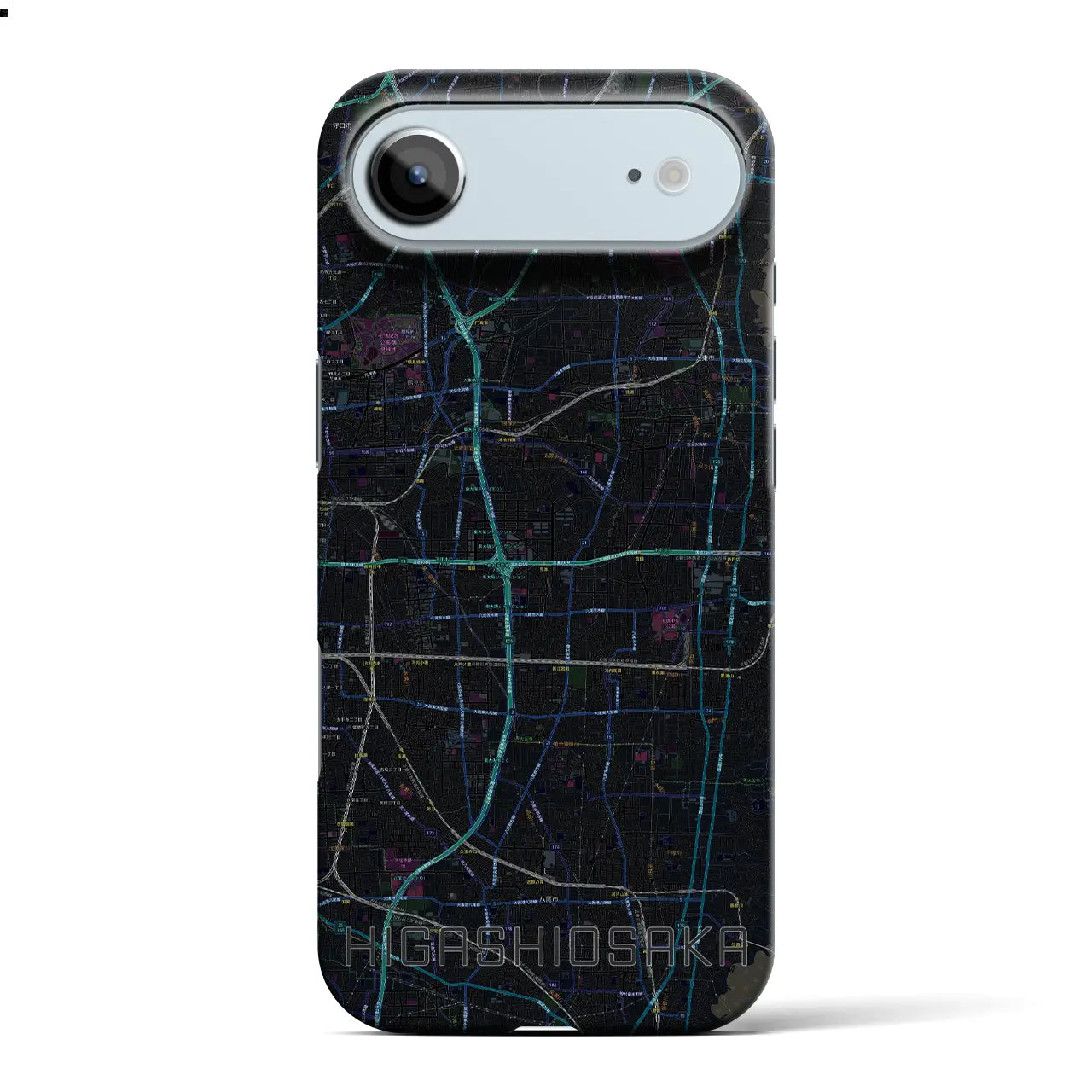 【東大阪(大阪府)】地図柄iPhoneケース(バックカバータイプ)