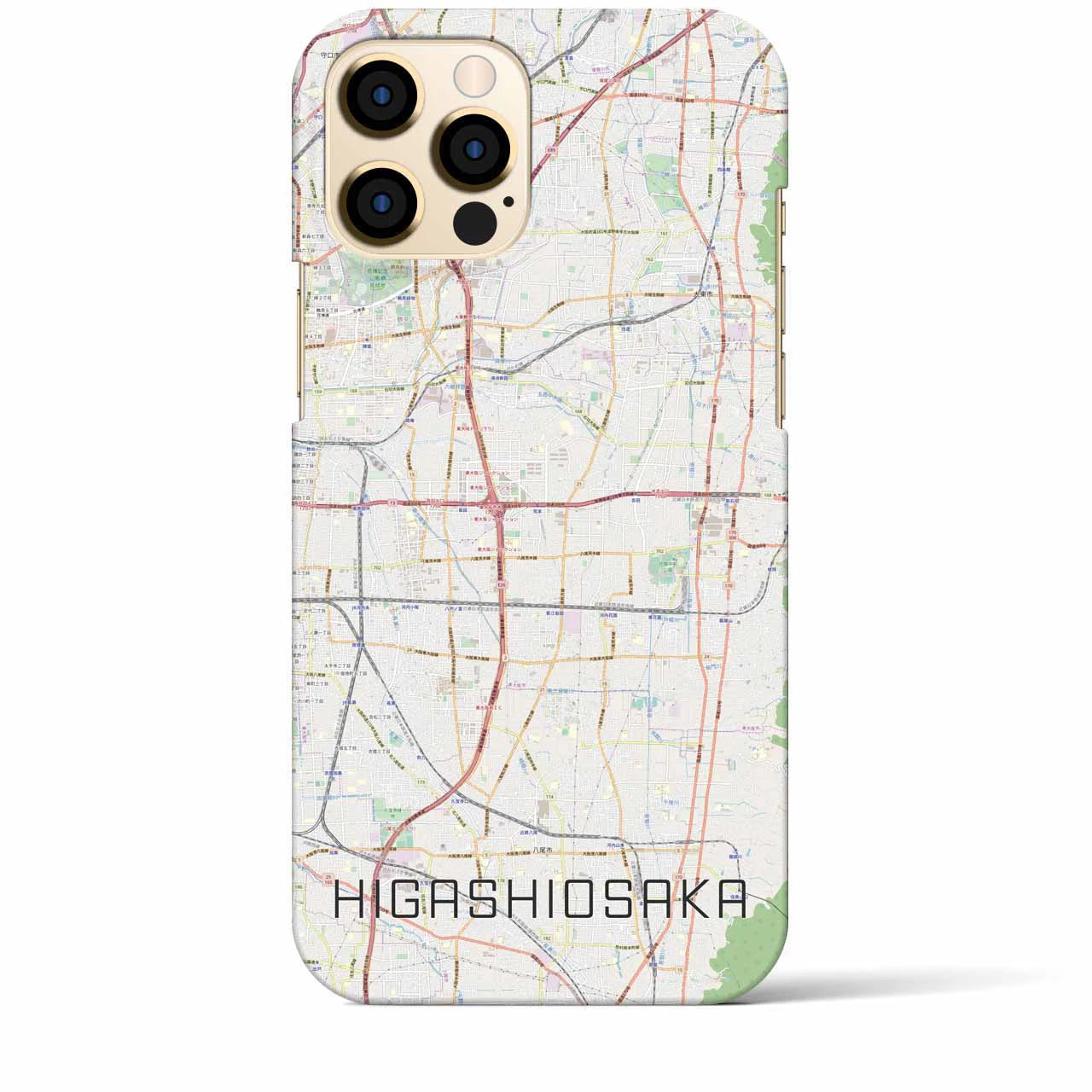 【東大阪(大阪府)】地図柄iPhoneケース(バックカバータイプ)
