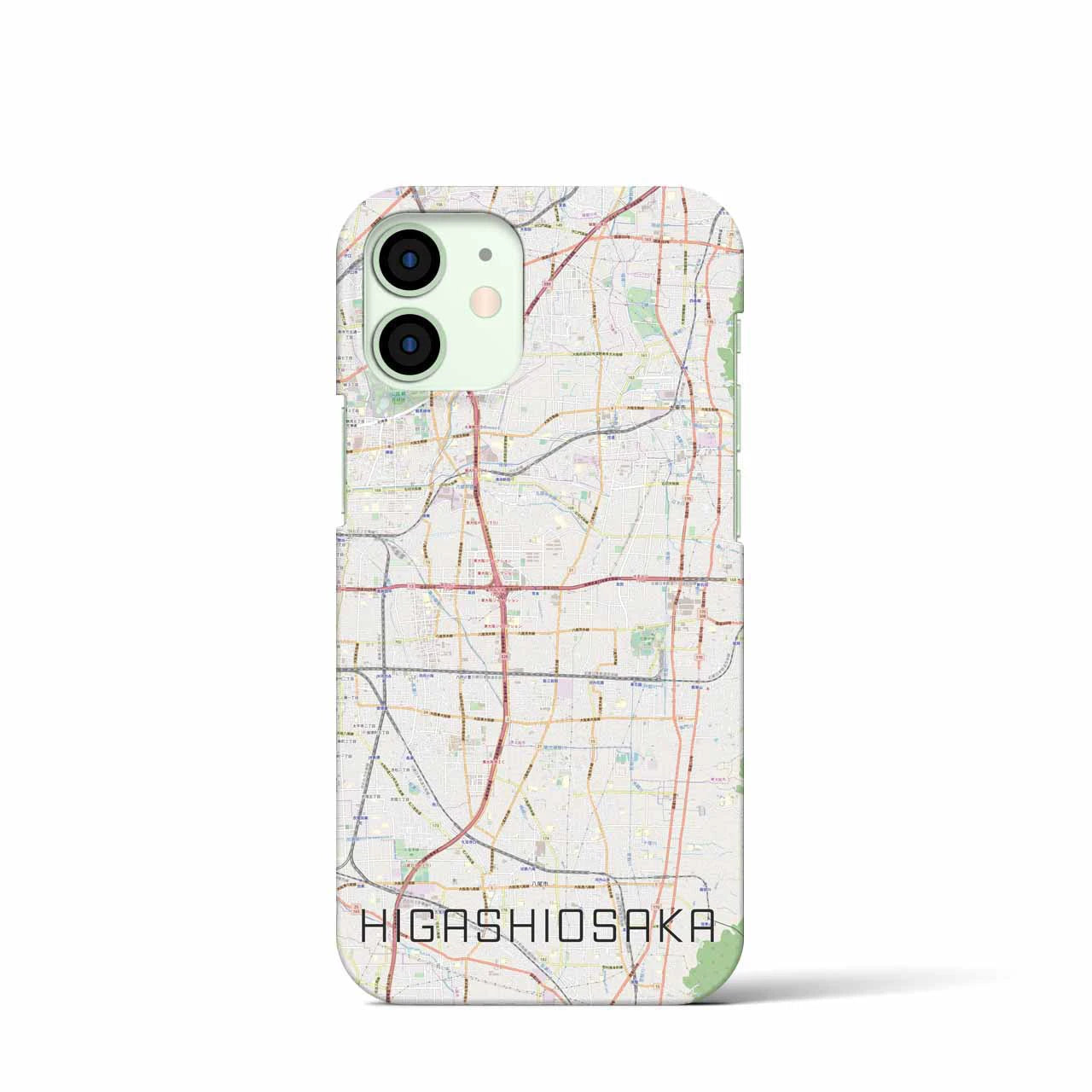 【東大阪(大阪府)】地図柄iPhoneケース(バックカバータイプ)