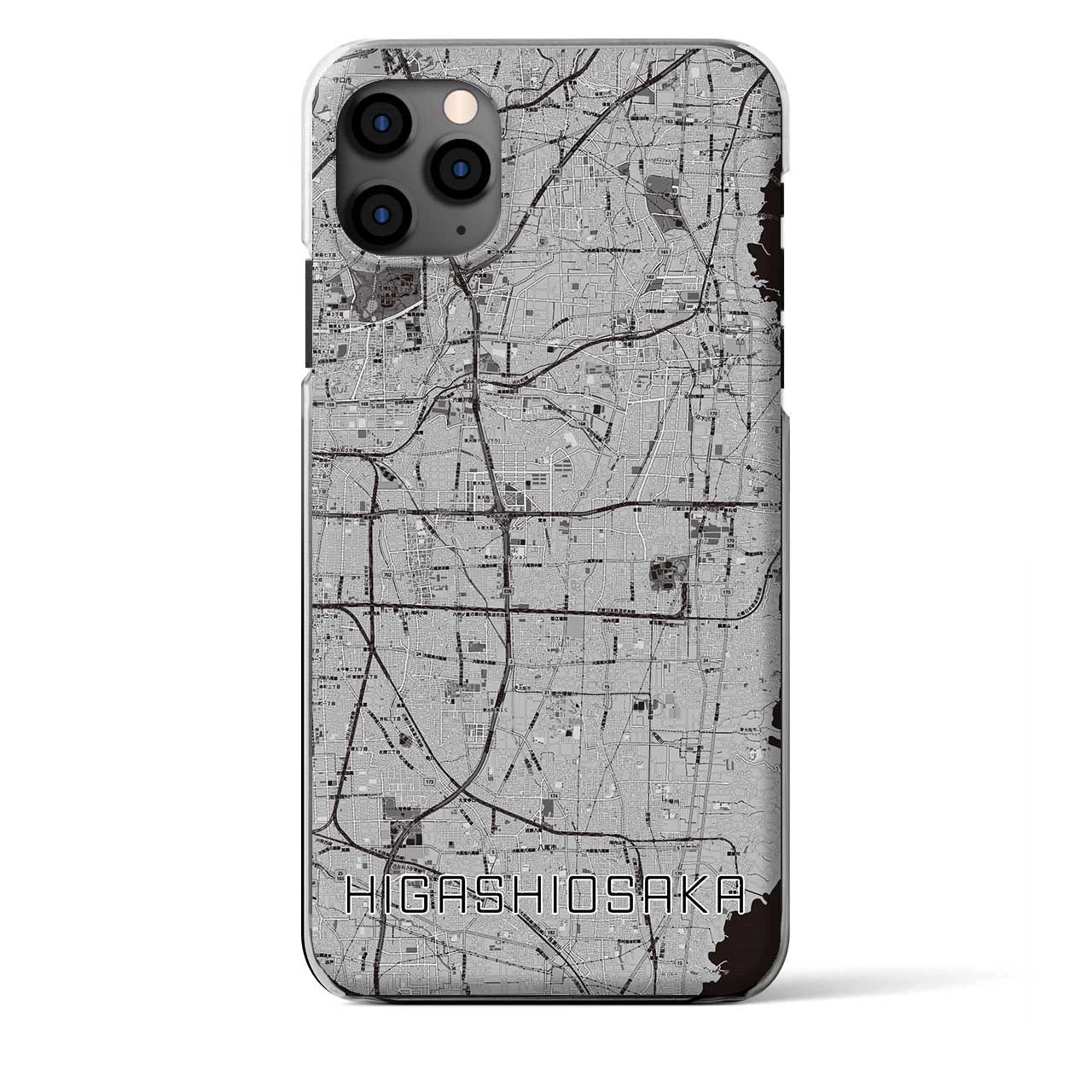 【東大阪(大阪府)】地図柄iPhoneケース(クリアタイプ)