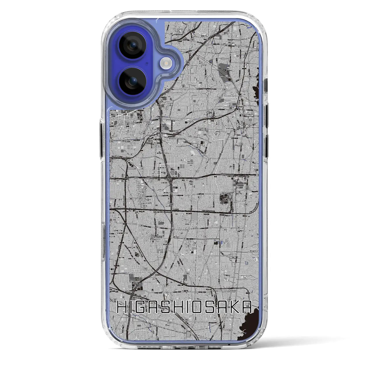 【東大阪(大阪府)】地図柄iPhoneケース(MagSafeタイプ)