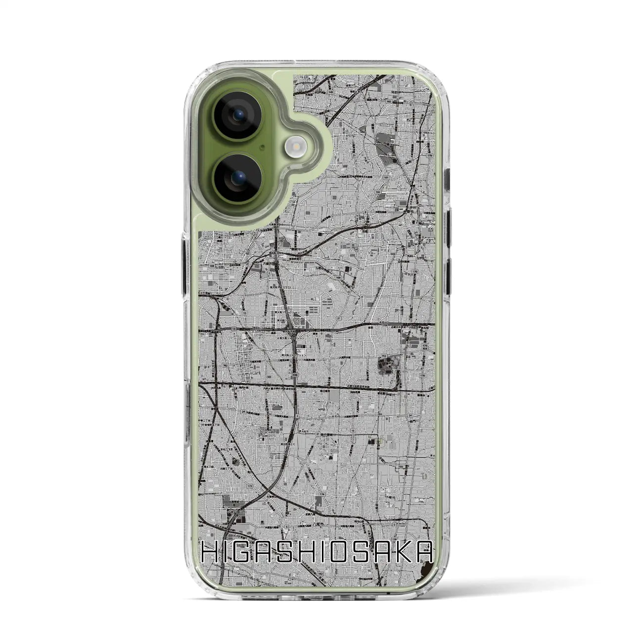 【東大阪(大阪府)】地図柄iPhoneケース(MagSafeタイプ)