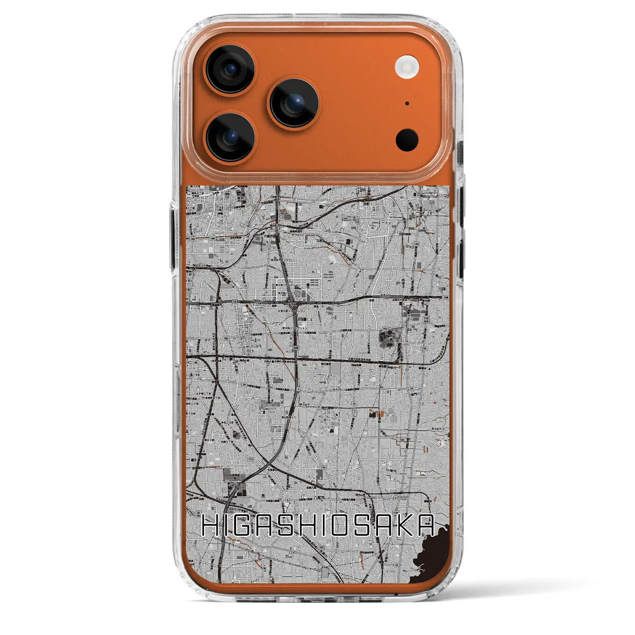 【東大阪(大阪府)】地図柄iPhoneケース(MagSafeタイプ)