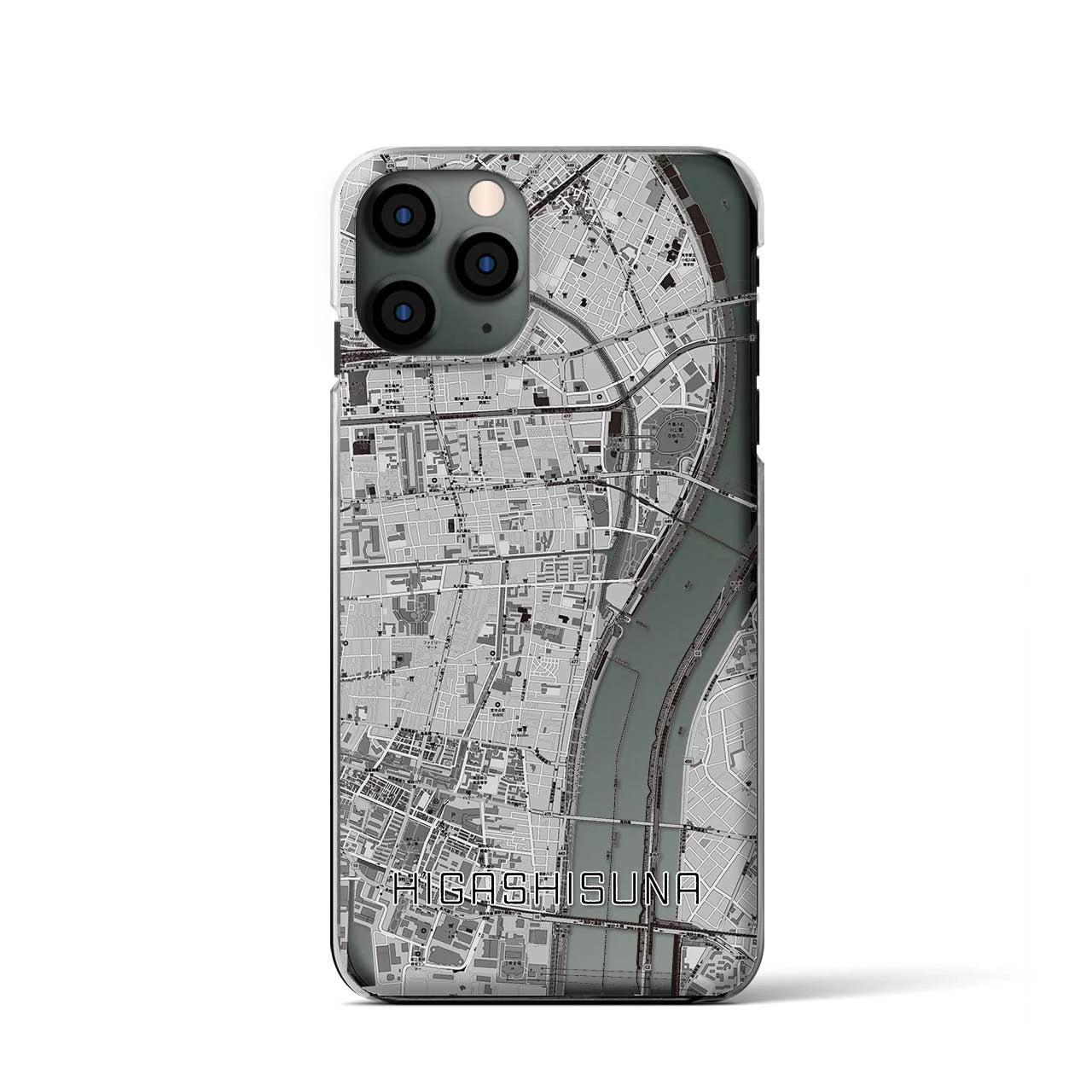 【東砂(東京都)】地図柄iPhoneケース(クリアタイプ)