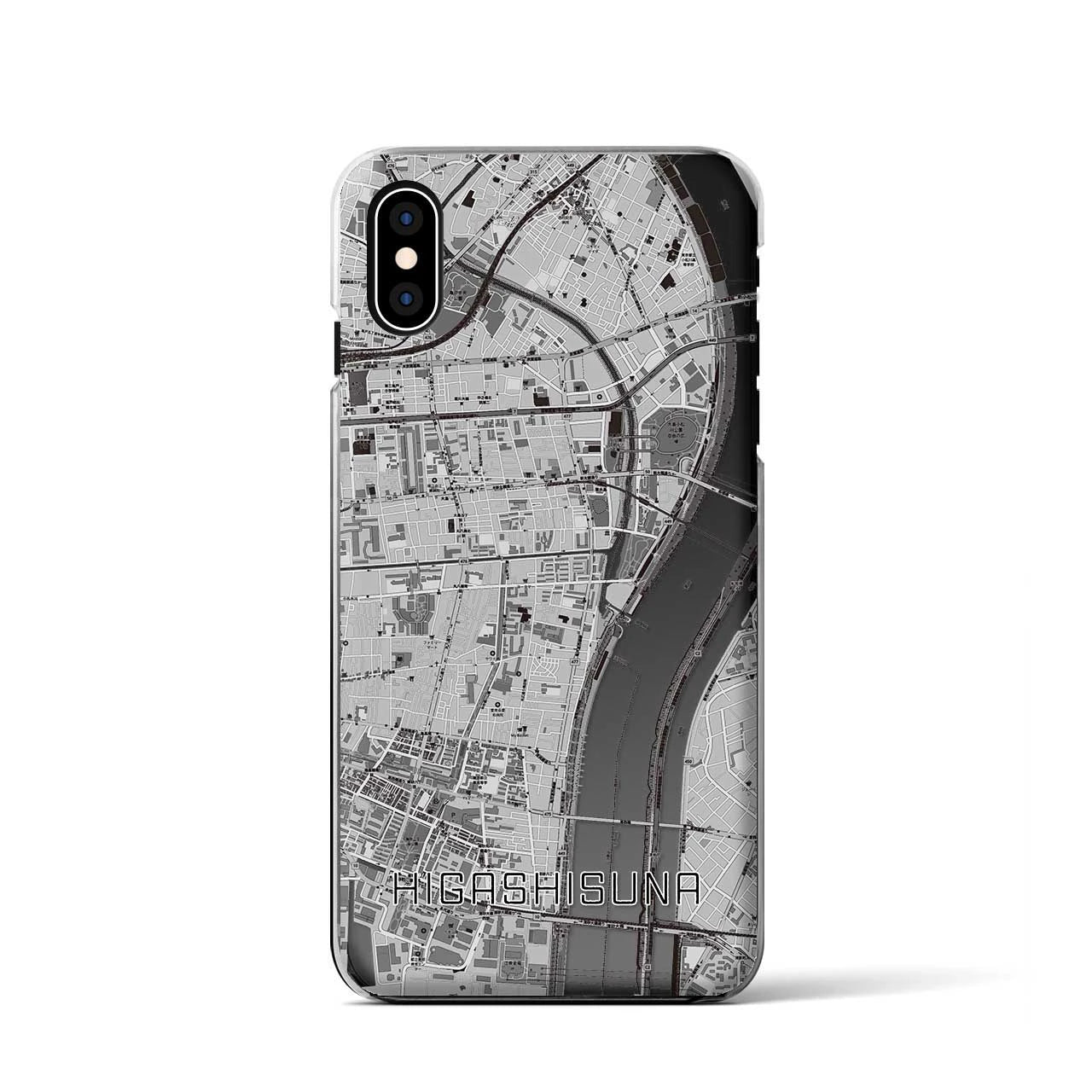 【東砂(東京都)】地図柄iPhoneケース(クリアタイプ)