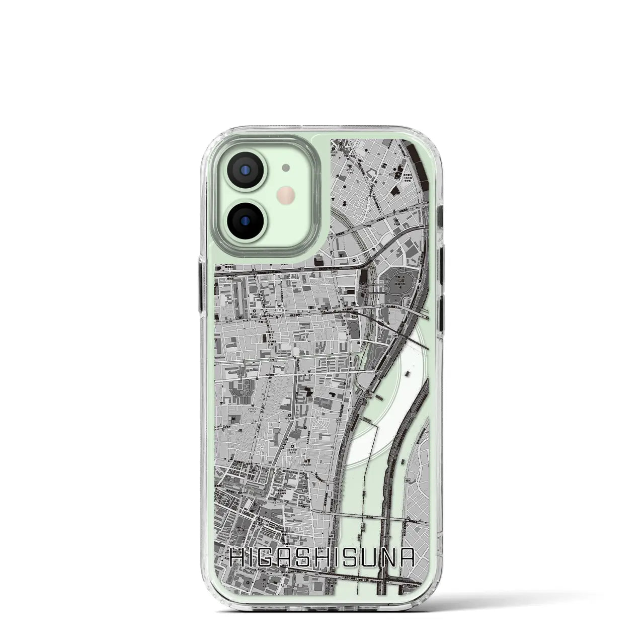 【東砂(東京都)】地図柄iPhoneケース(MagSafeタイプ)