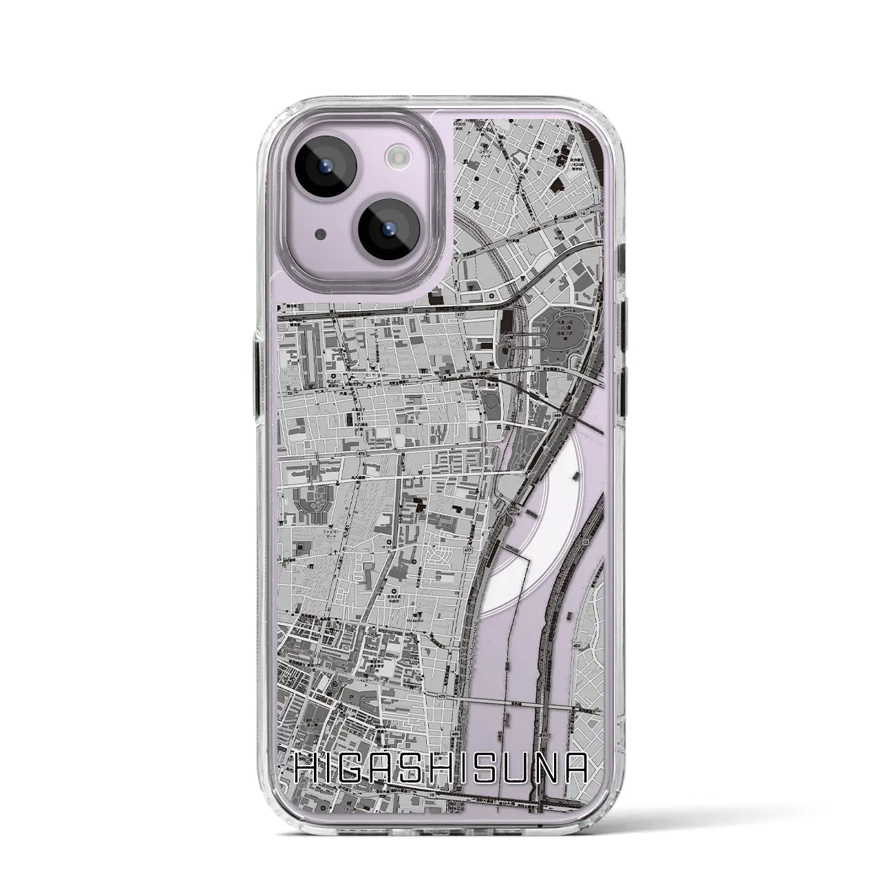 【東砂(東京都)】地図柄iPhoneケース(MagSafeタイプ)