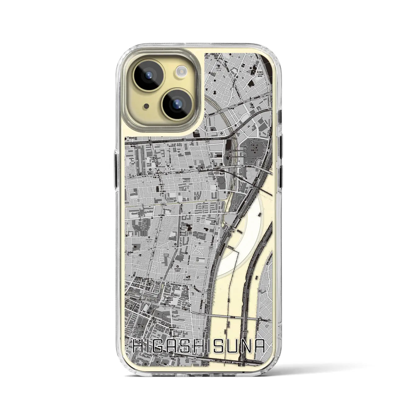 【東砂(東京都)】地図柄iPhoneケース(MagSafeタイプ)
