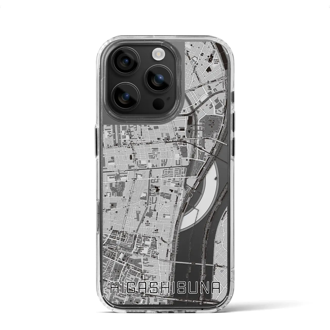 【東砂(東京都)】地図柄iPhoneケース(MagSafeタイプ)