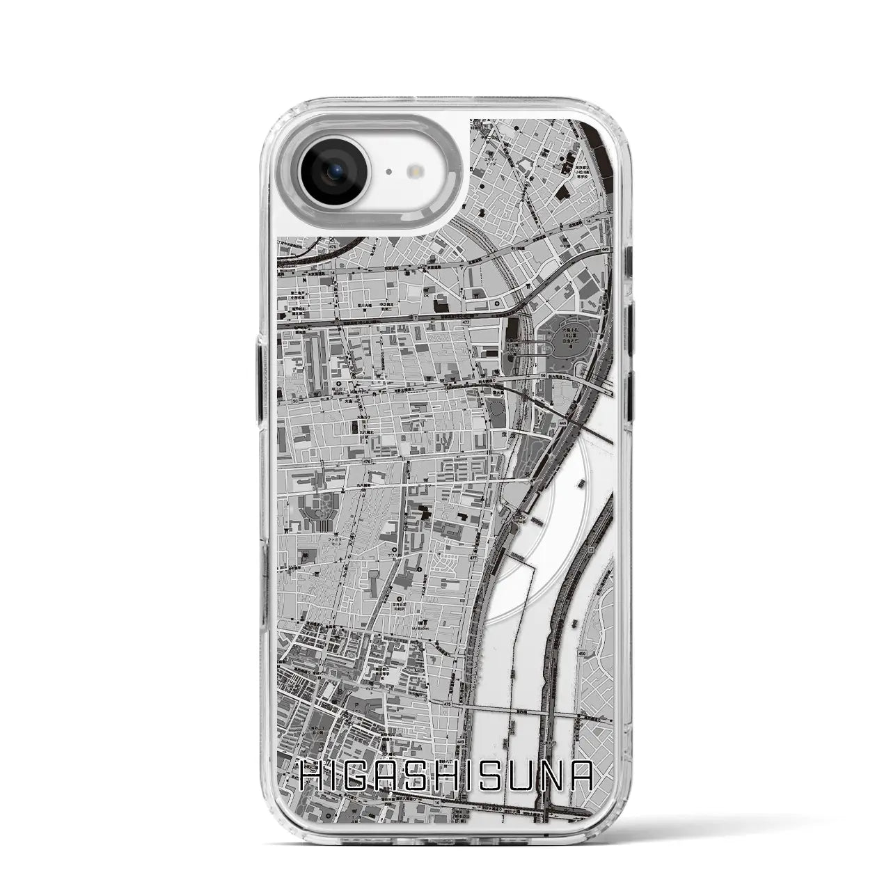 【東砂(東京都)】地図柄iPhoneケース(MagSafeタイプ)