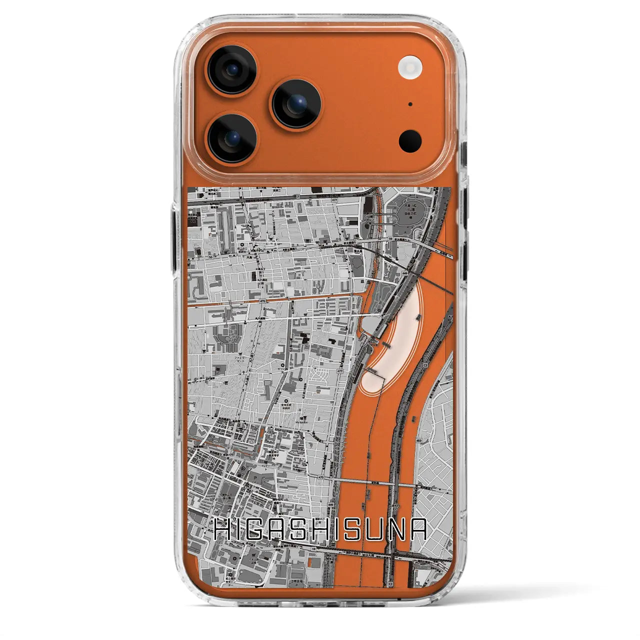 【東砂(東京都)】地図柄iPhoneケース(MagSafeタイプ)