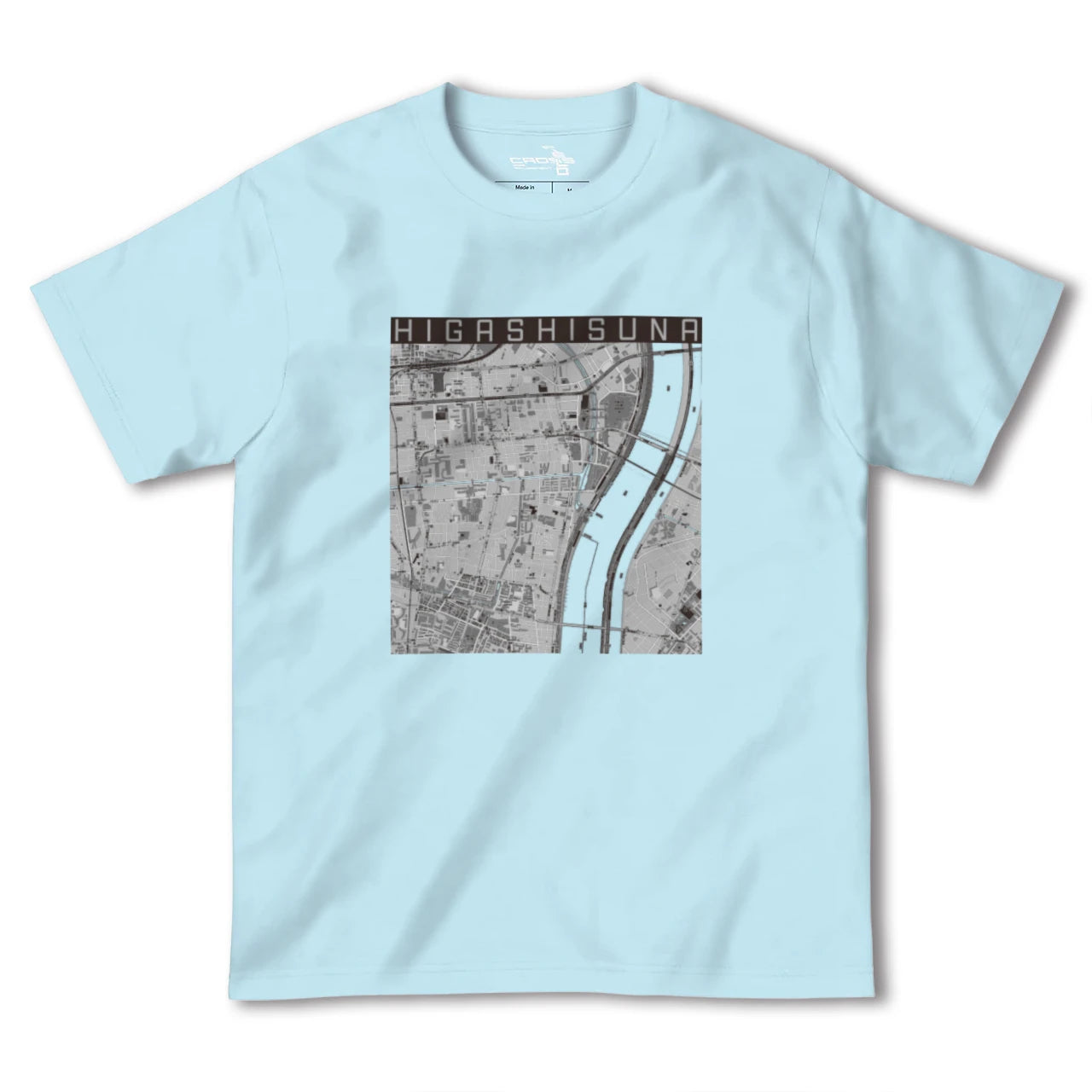 【東砂(東京都)】地図柄ヘビーウェイトTシャツ