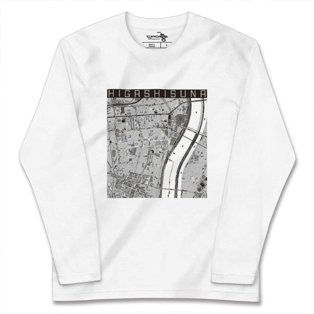 【東砂(東京都)】地図柄ロングスリーブTシャツ