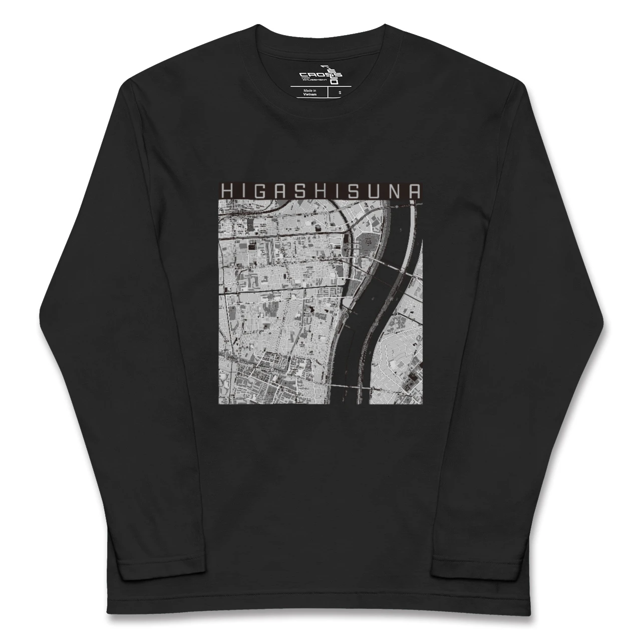 【東砂(東京都)】地図柄ロングスリーブTシャツ