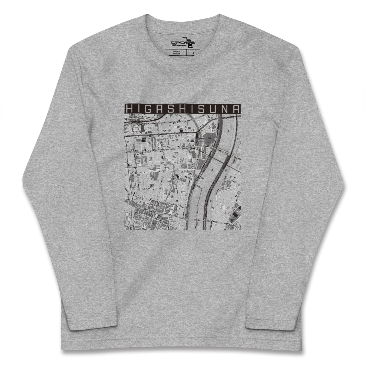 【東砂(東京都)】地図柄ロングスリーブTシャツ