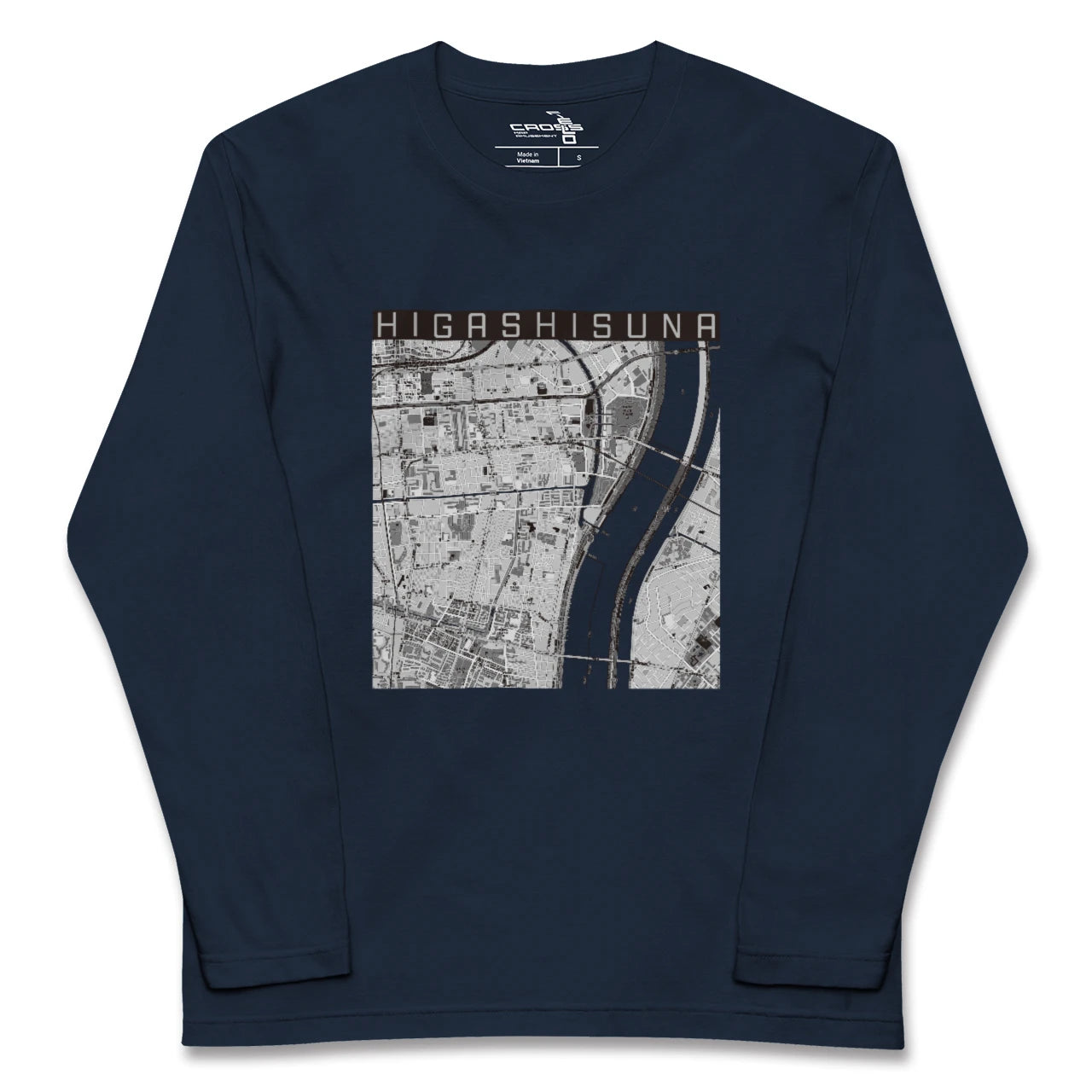 【東砂(東京都)】地図柄ロングスリーブTシャツ