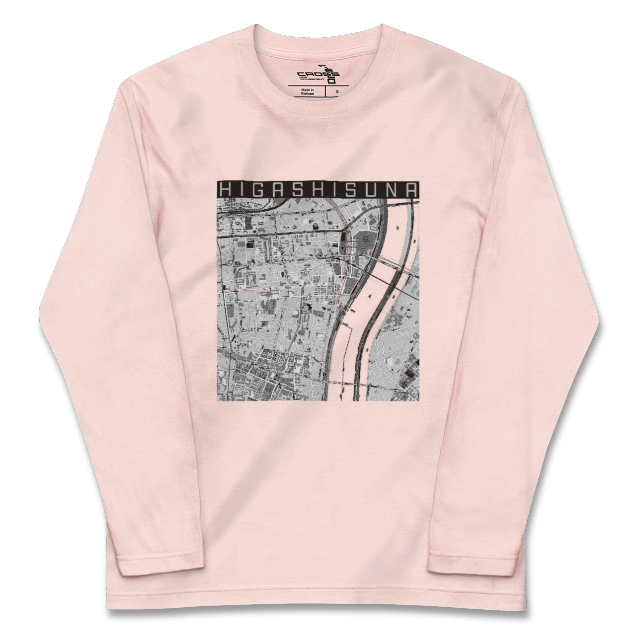 【東砂(東京都)】地図柄ロングスリーブTシャツ