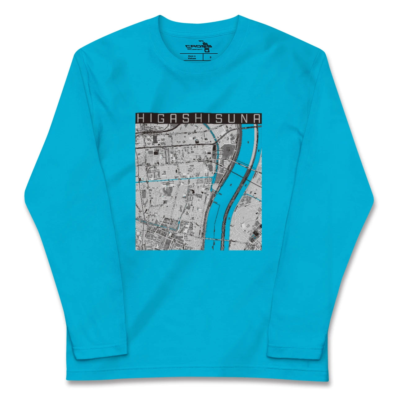 【東砂(東京都)】地図柄ロングスリーブTシャツ