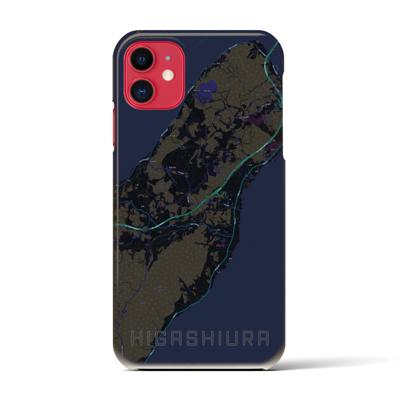 【東浦(兵庫県)】地図柄iPhoneケース(バックカバータイプ)