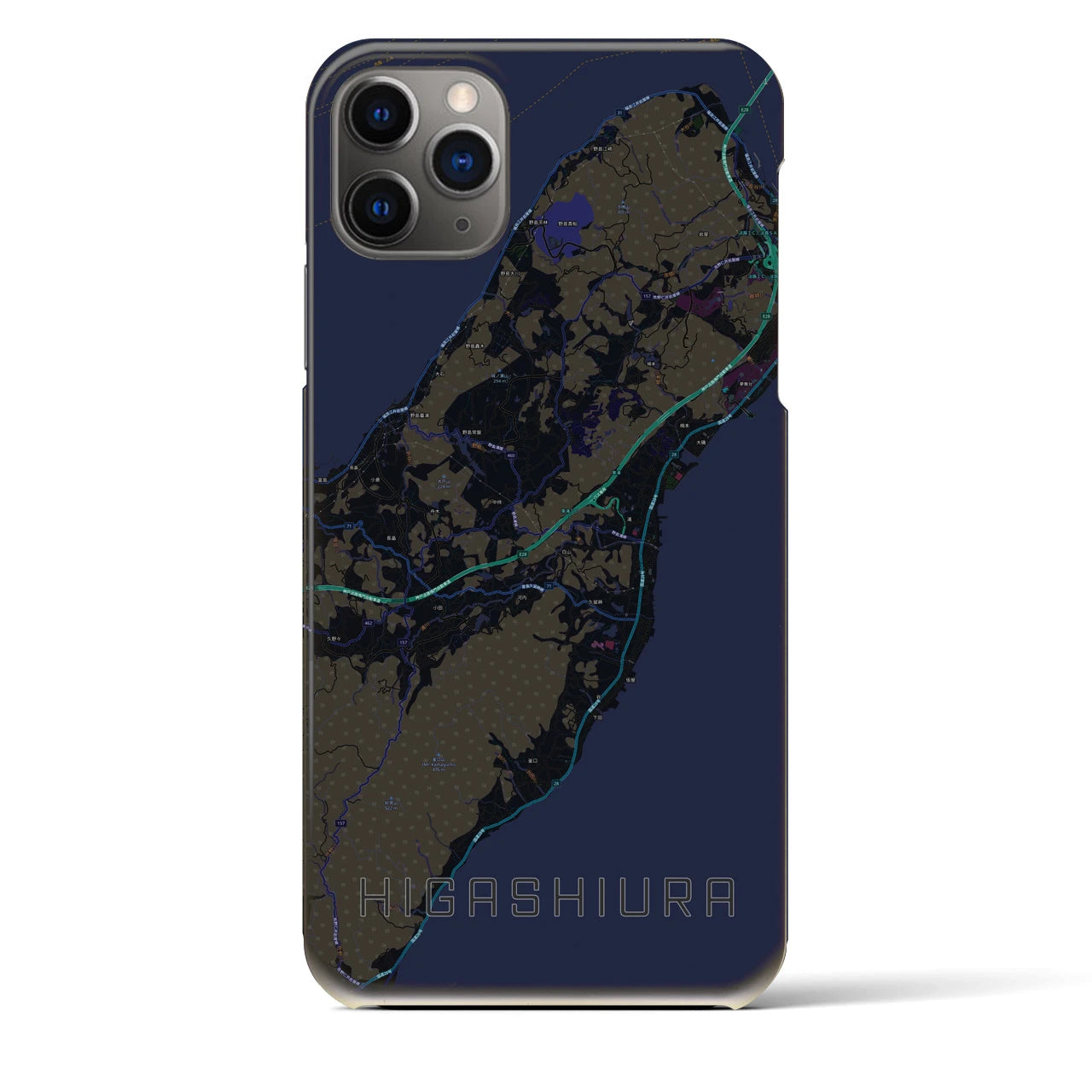 【東浦(兵庫県)】地図柄iPhoneケース(バックカバータイプ)