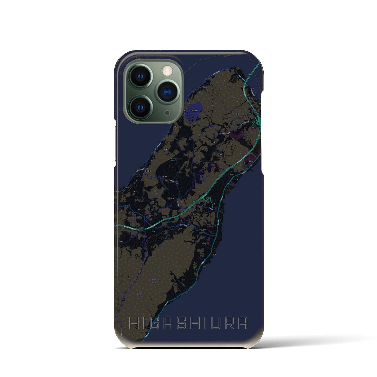 【東浦(兵庫県)】地図柄iPhoneケース(バックカバータイプ)