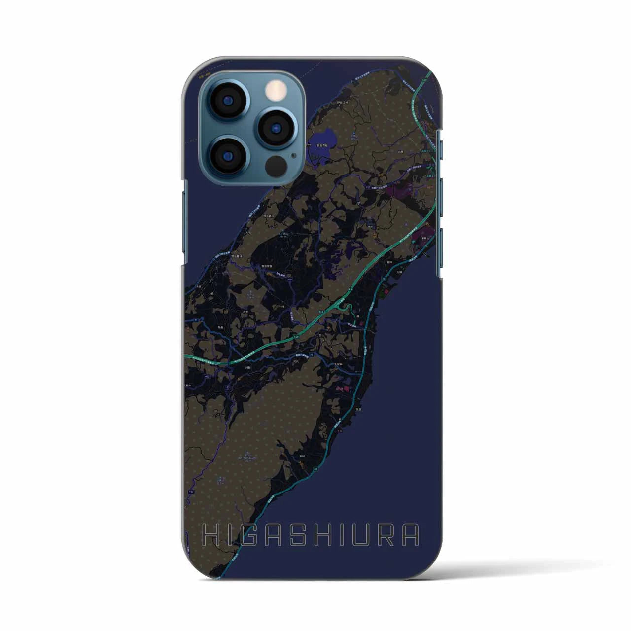 【東浦(兵庫県)】地図柄iPhoneケース(バックカバータイプ)