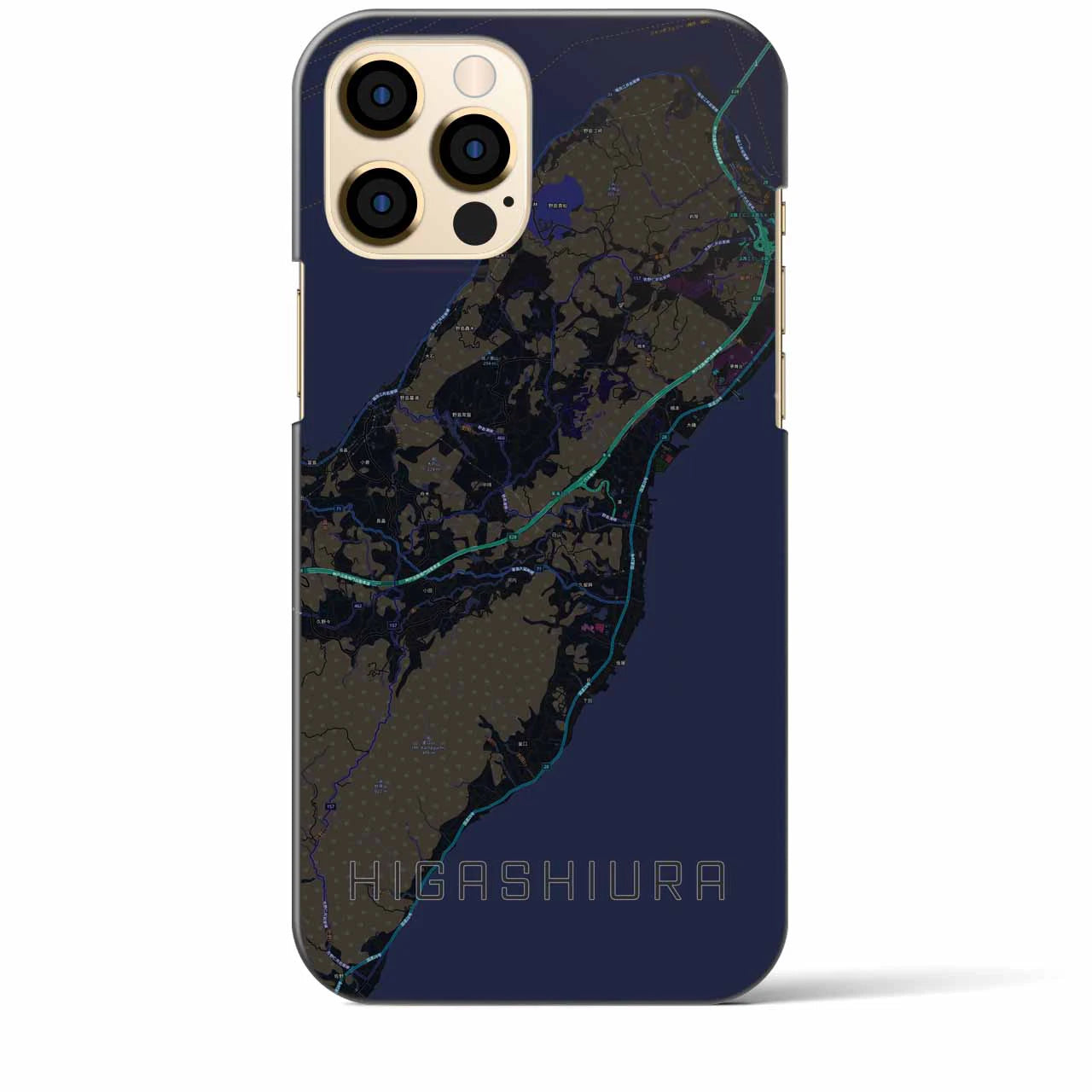 【東浦(兵庫県)】地図柄iPhoneケース(バックカバータイプ)