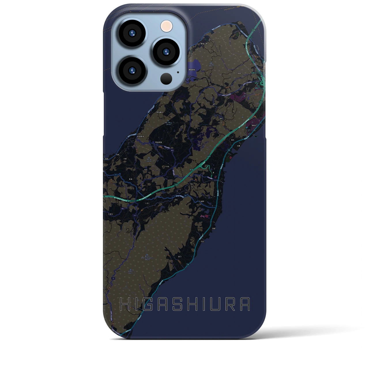 【東浦(兵庫県)】地図柄iPhoneケース(バックカバータイプ)