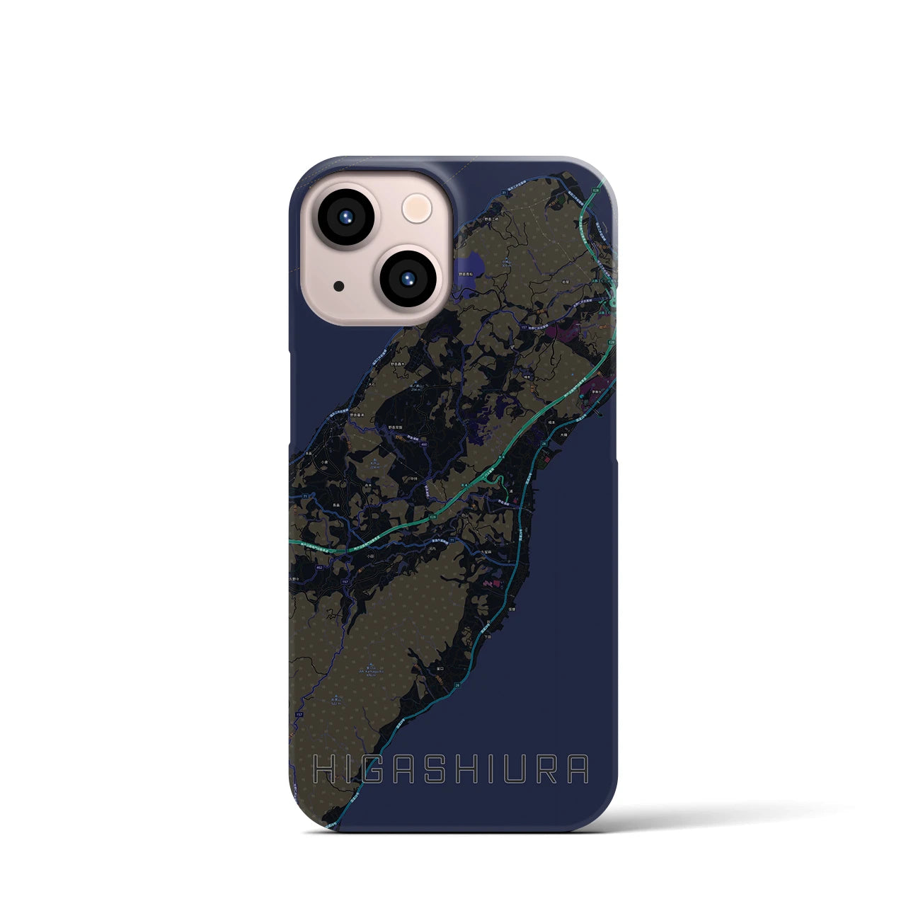 【東浦(兵庫県)】地図柄iPhoneケース(バックカバータイプ)