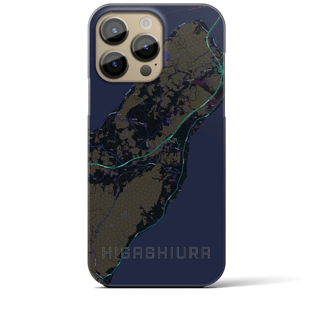 【東浦(兵庫県)】地図柄iPhoneケース(バックカバータイプ)