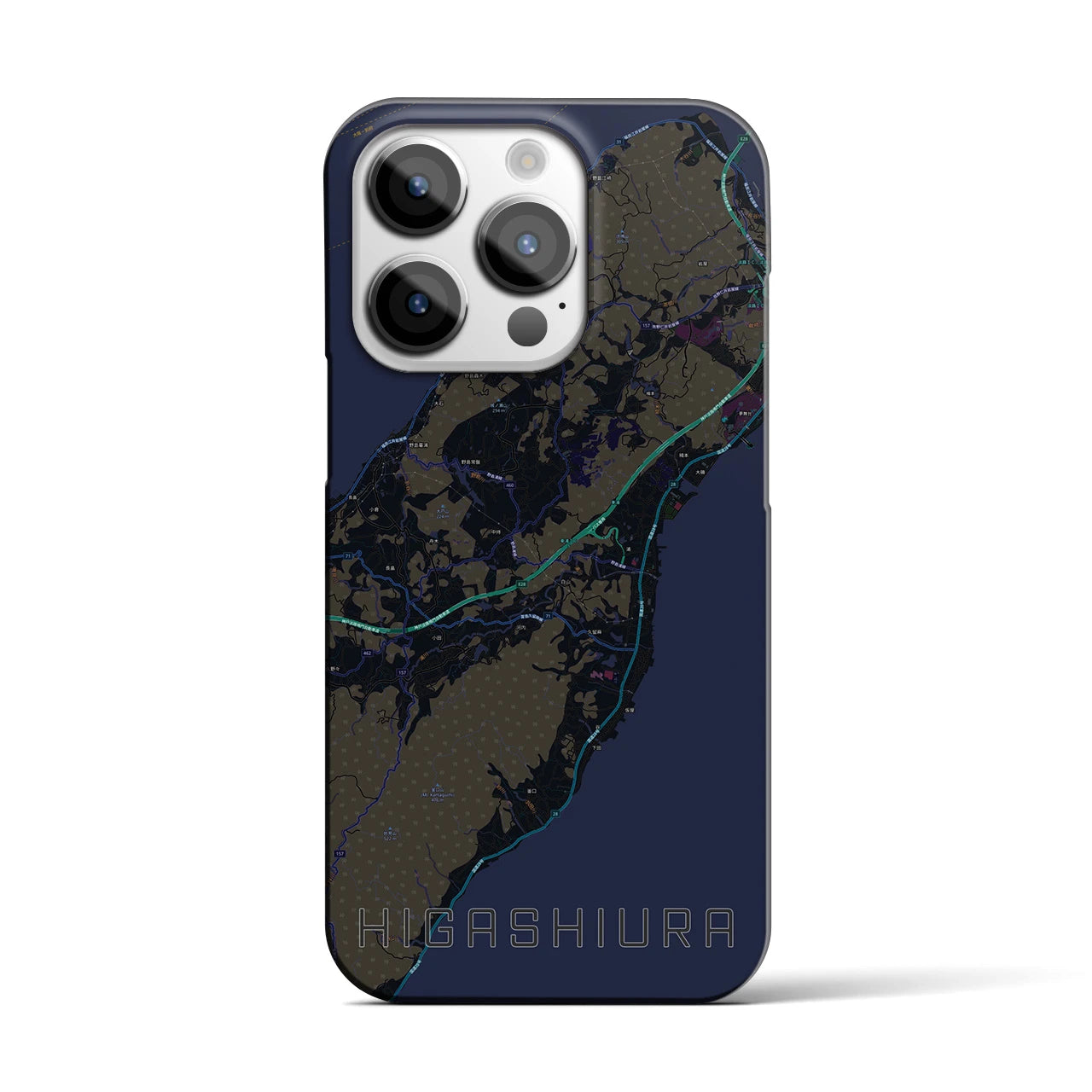 【東浦(兵庫県)】地図柄iPhoneケース(バックカバータイプ)
