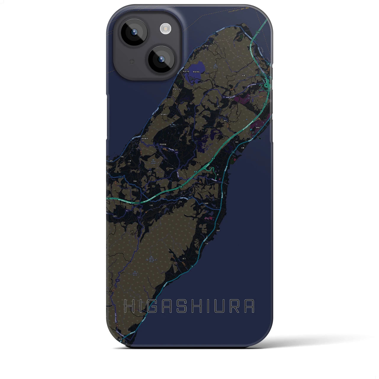 【東浦(兵庫県)】地図柄iPhoneケース(バックカバータイプ)