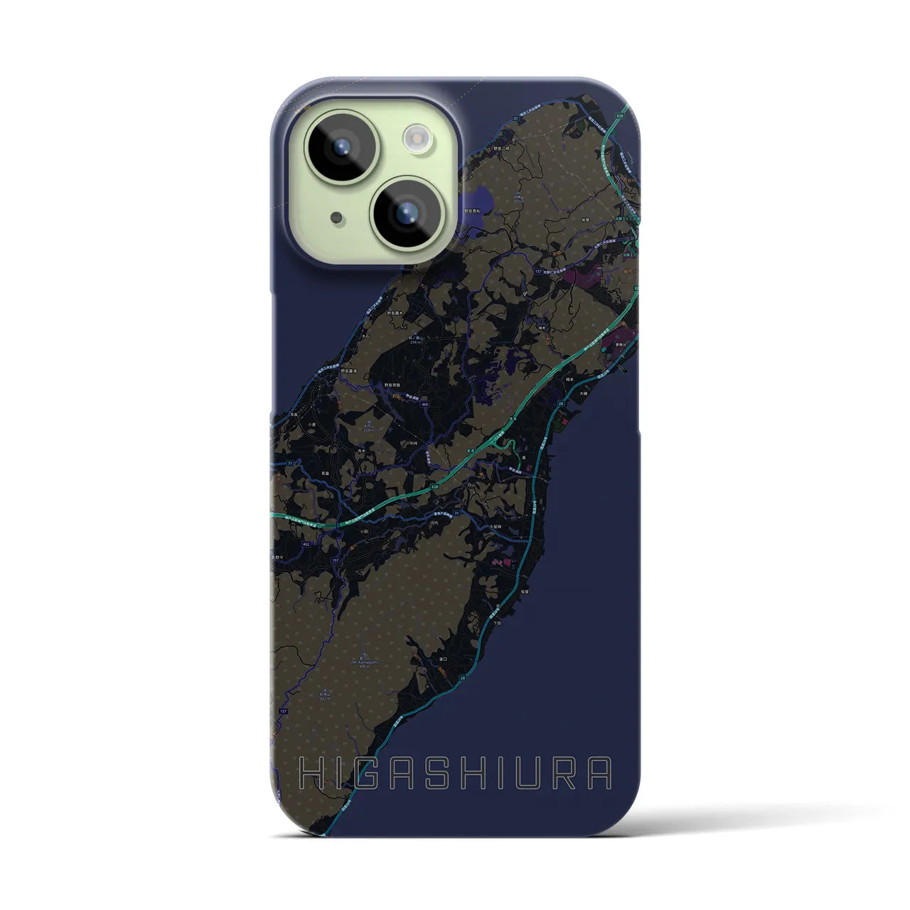 【東浦(兵庫県)】地図柄iPhoneケース(バックカバータイプ)