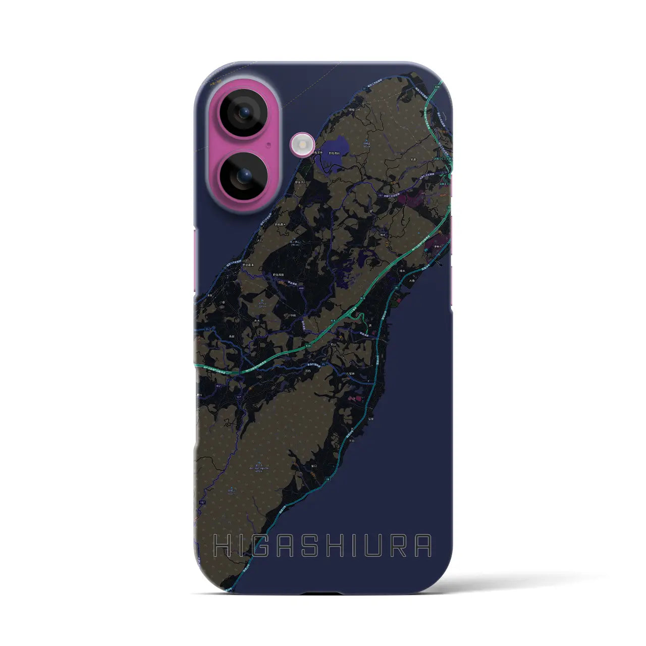 【東浦(兵庫県)】地図柄iPhoneケース(バックカバータイプ)