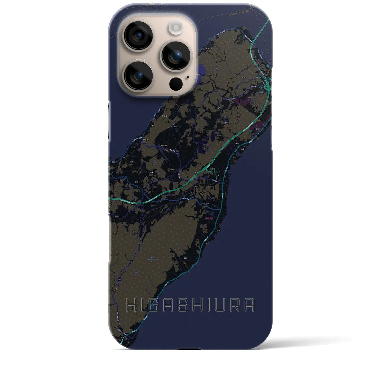 【東浦(兵庫県)】地図柄iPhoneケース(バックカバータイプ)