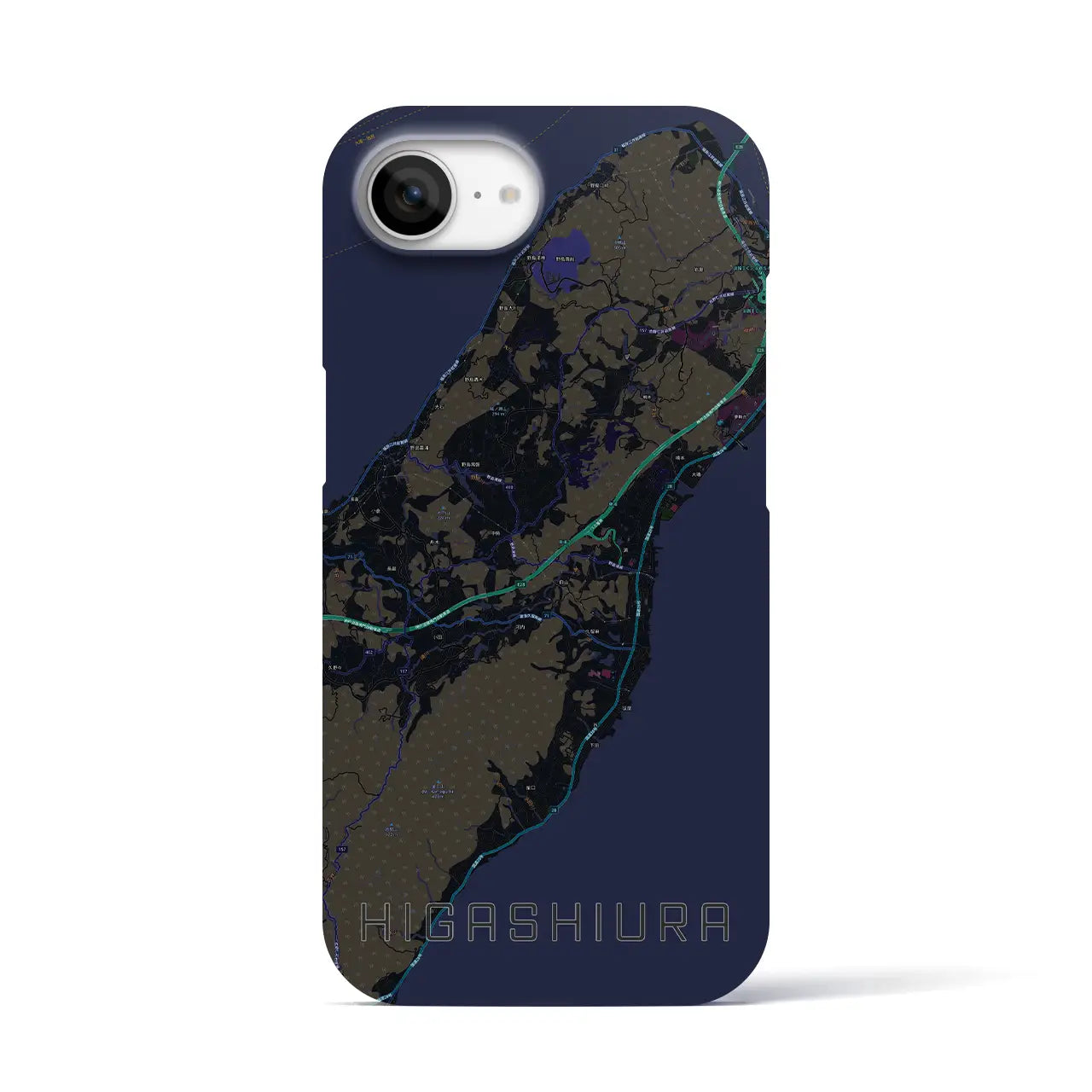 【東浦(兵庫県)】地図柄iPhoneケース(バックカバータイプ)