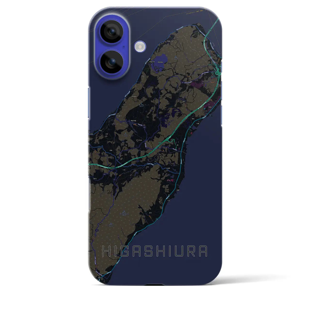 【東浦(兵庫県)】地図柄iPhoneケース(バックカバータイプ)