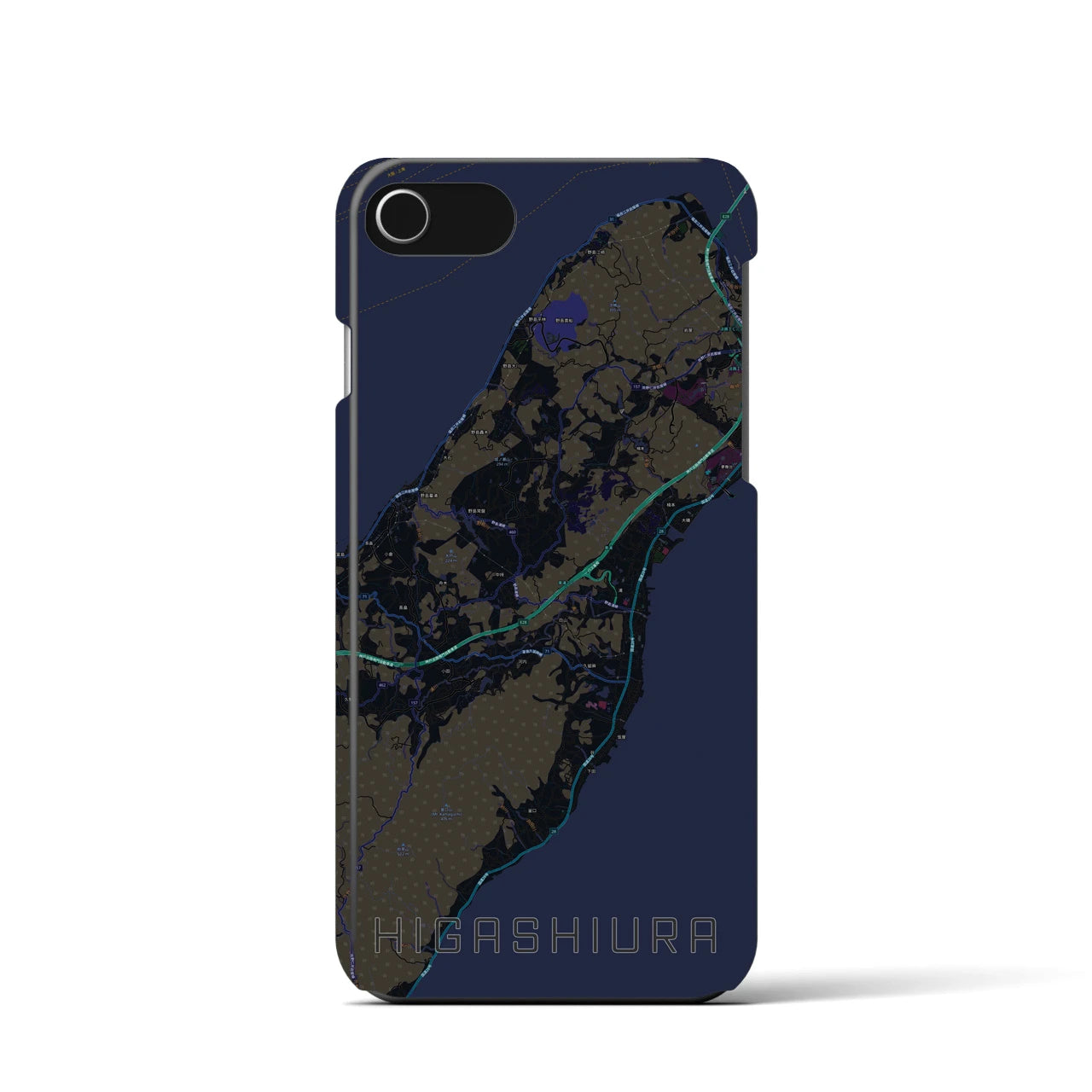 【東浦(兵庫県)】地図柄iPhoneケース(バックカバータイプ)