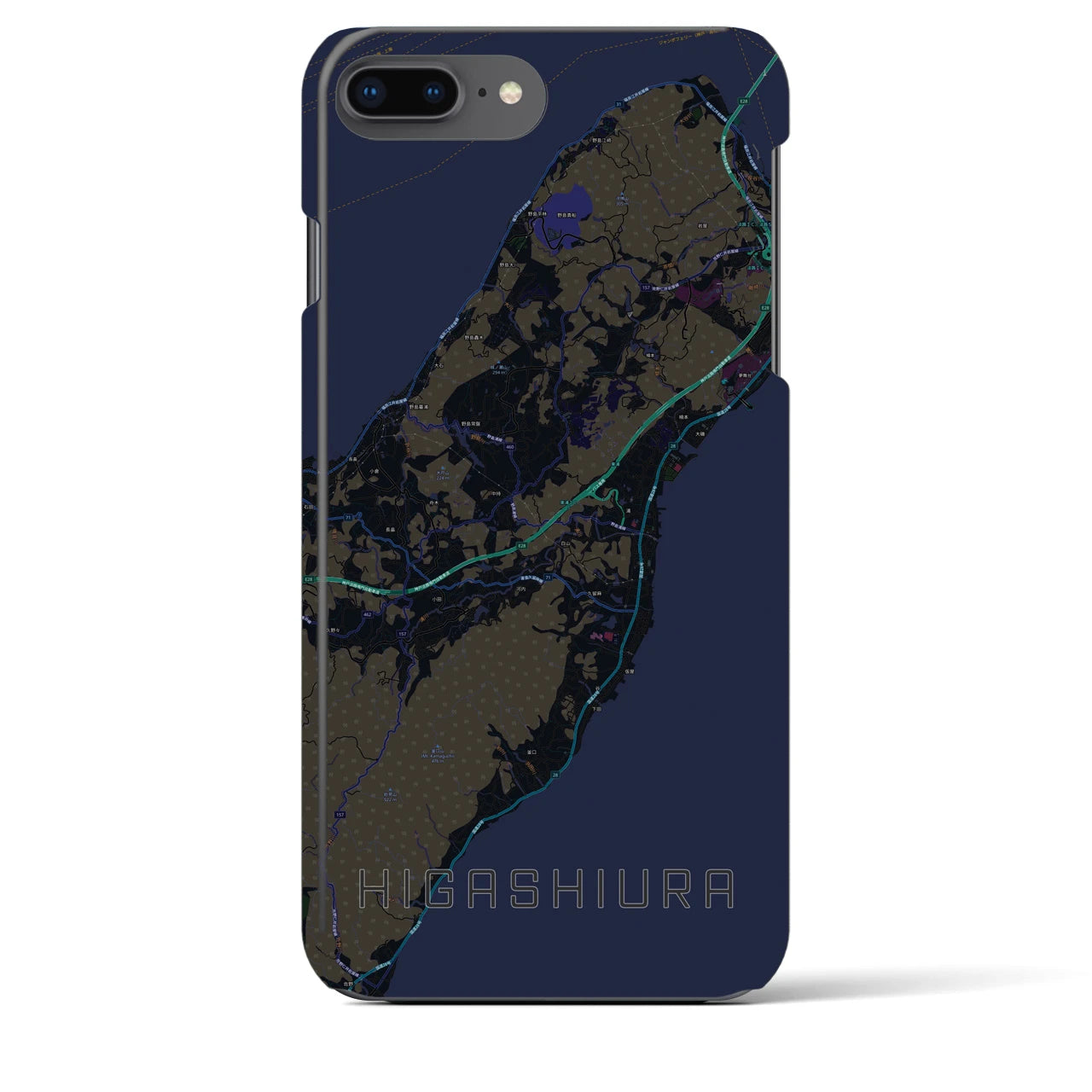 【東浦(兵庫県)】地図柄iPhoneケース(バックカバータイプ)