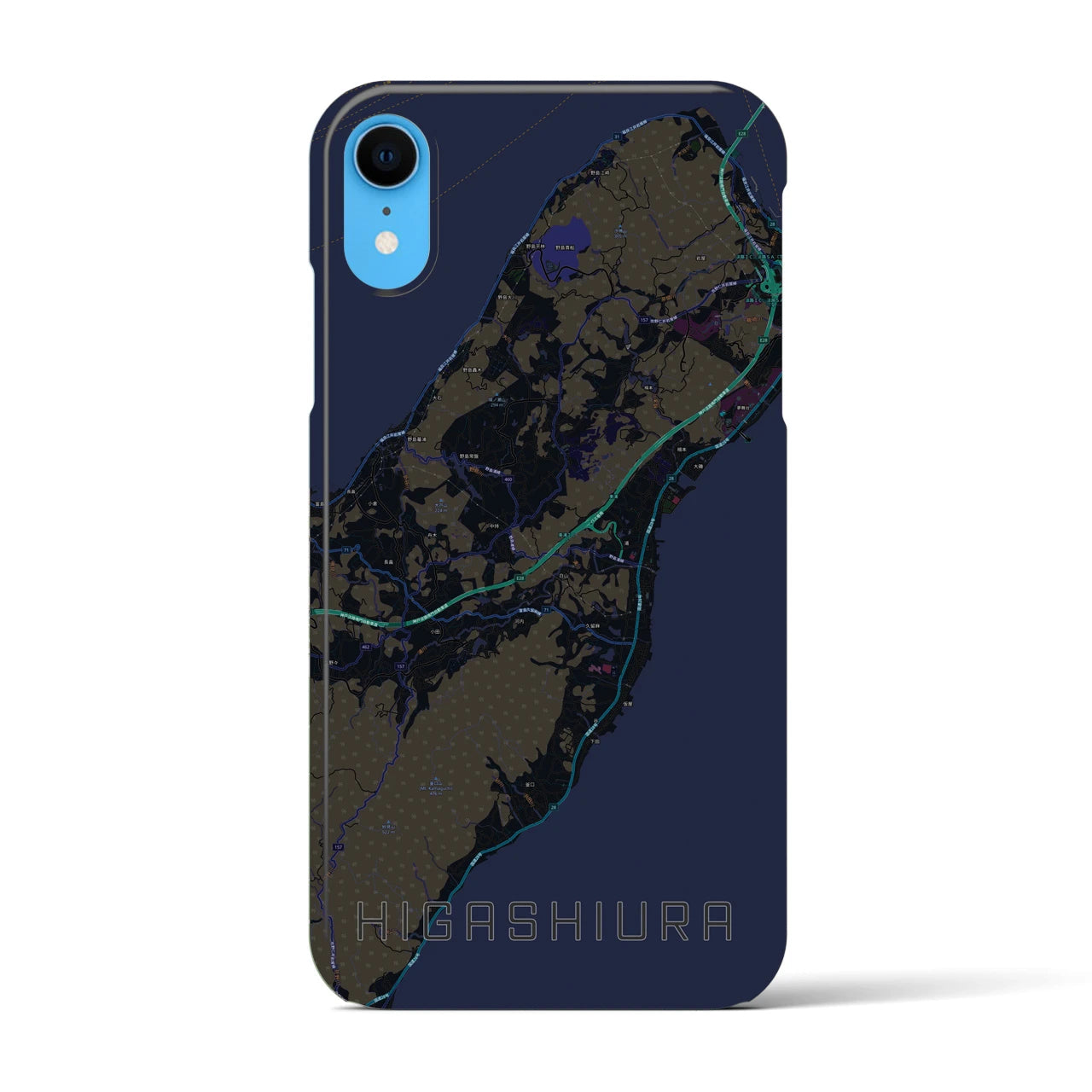 【東浦(兵庫県)】地図柄iPhoneケース(バックカバータイプ)