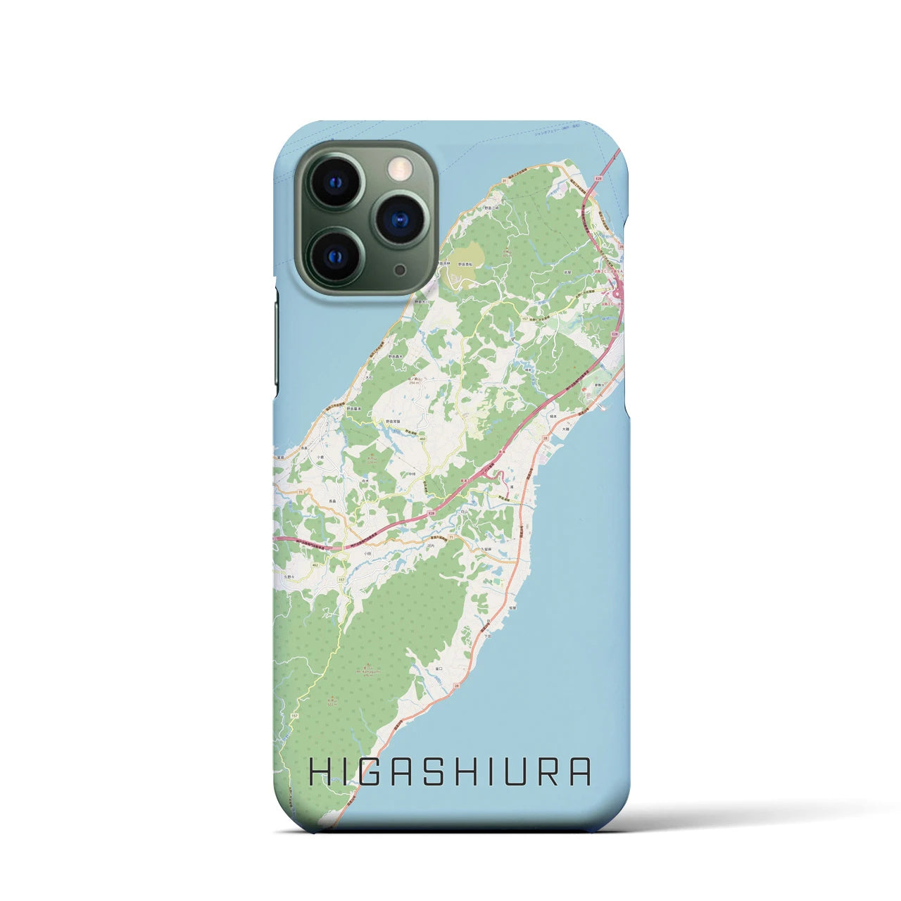 【東浦(兵庫県)】地図柄iPhoneケース(バックカバータイプ)