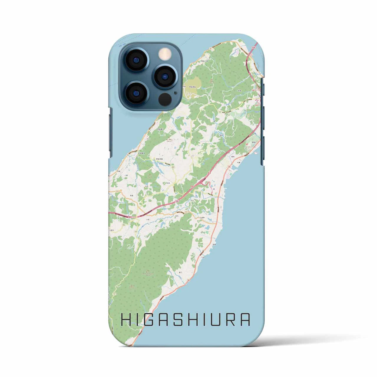 【東浦(兵庫県)】地図柄iPhoneケース(バックカバータイプ)