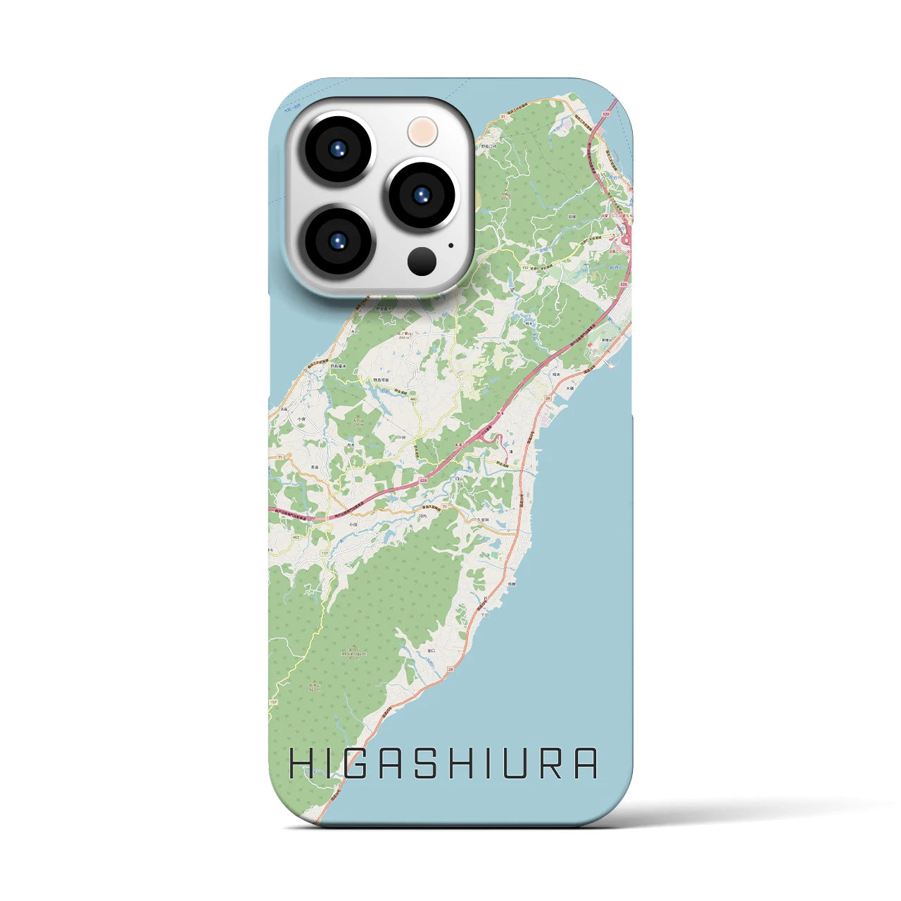 【東浦(兵庫県)】地図柄iPhoneケース(バックカバータイプ)
