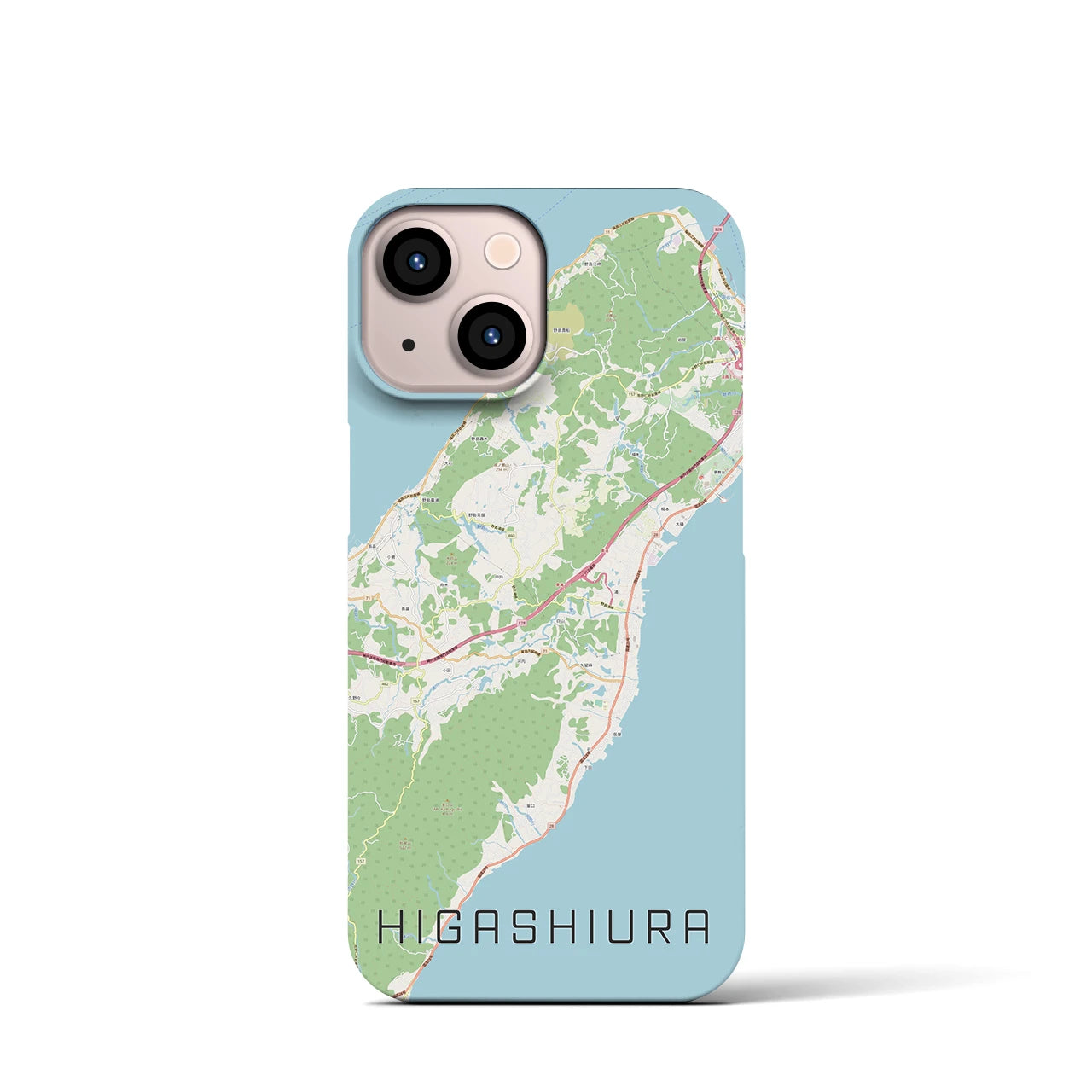 【東浦(兵庫県)】地図柄iPhoneケース(バックカバータイプ)