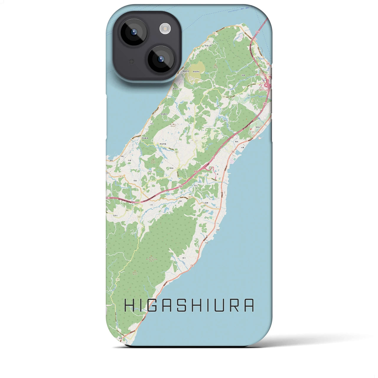 【東浦(兵庫県)】地図柄iPhoneケース(バックカバータイプ)