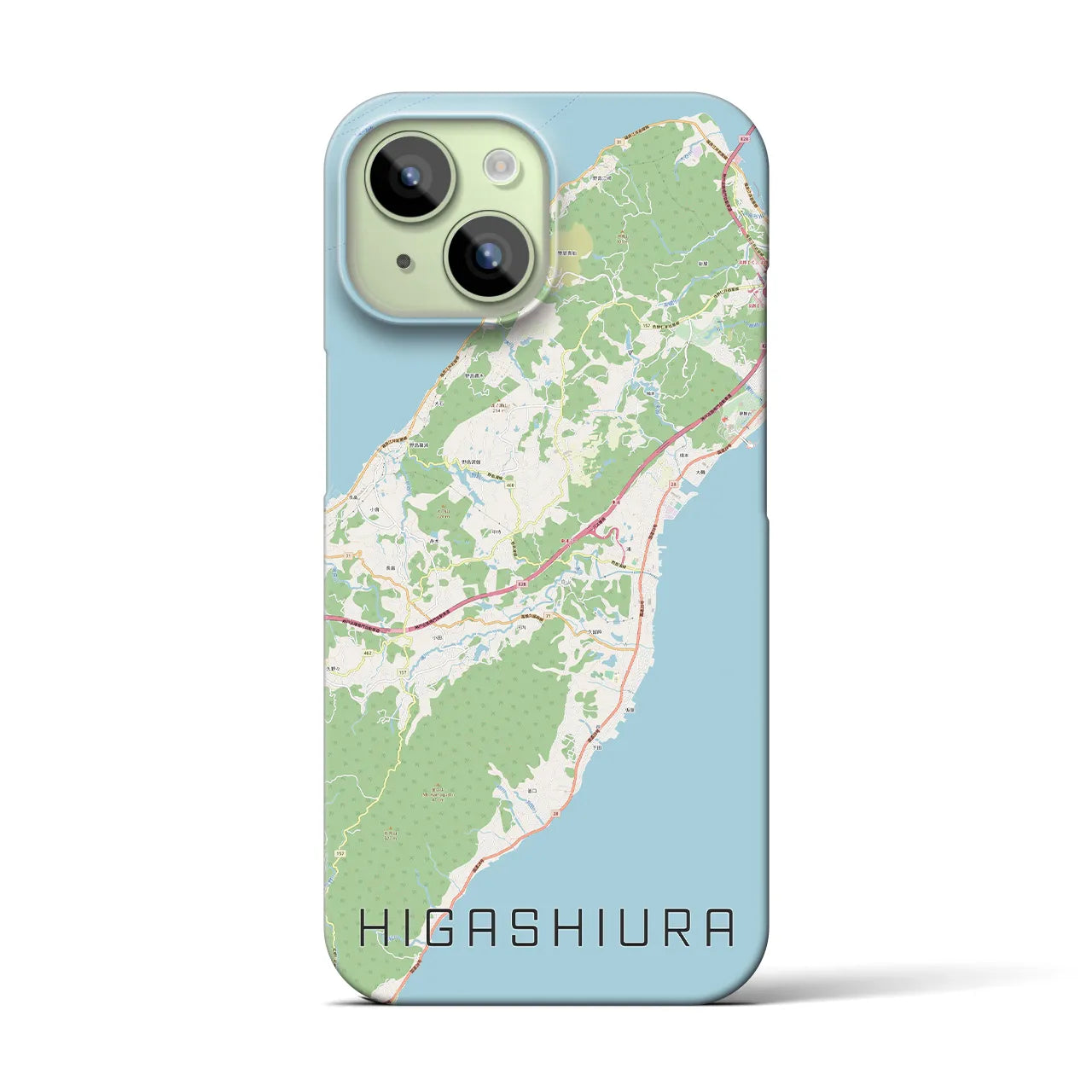 【東浦(兵庫県)】地図柄iPhoneケース(バックカバータイプ)