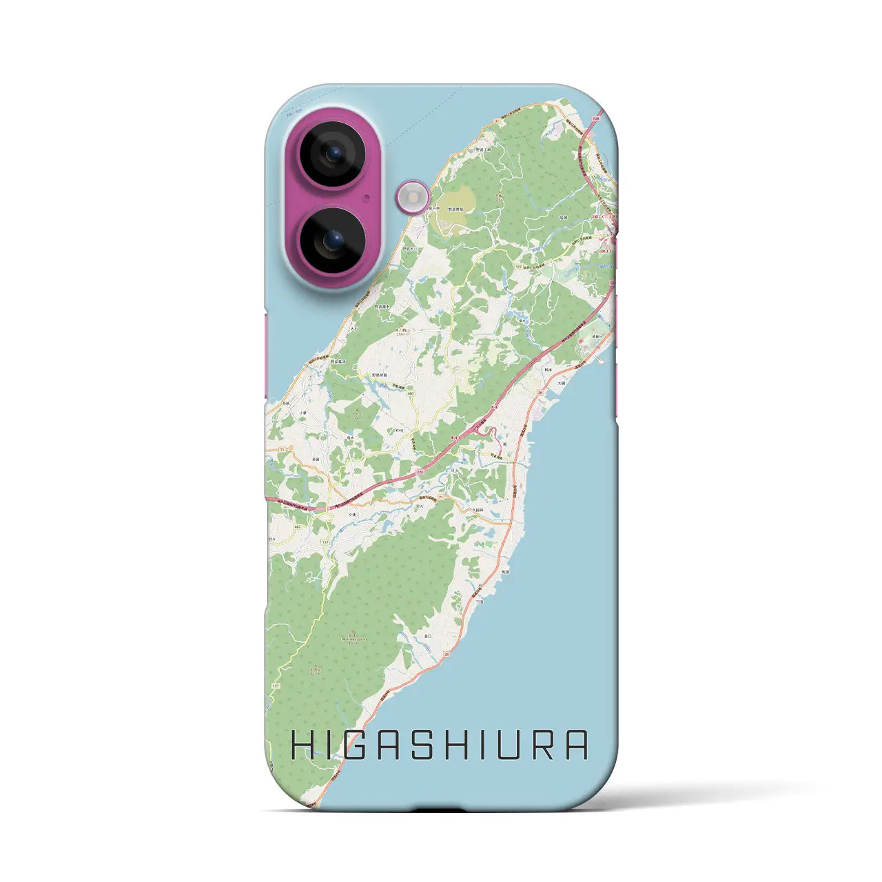 【東浦(兵庫県)】地図柄iPhoneケース(バックカバータイプ)