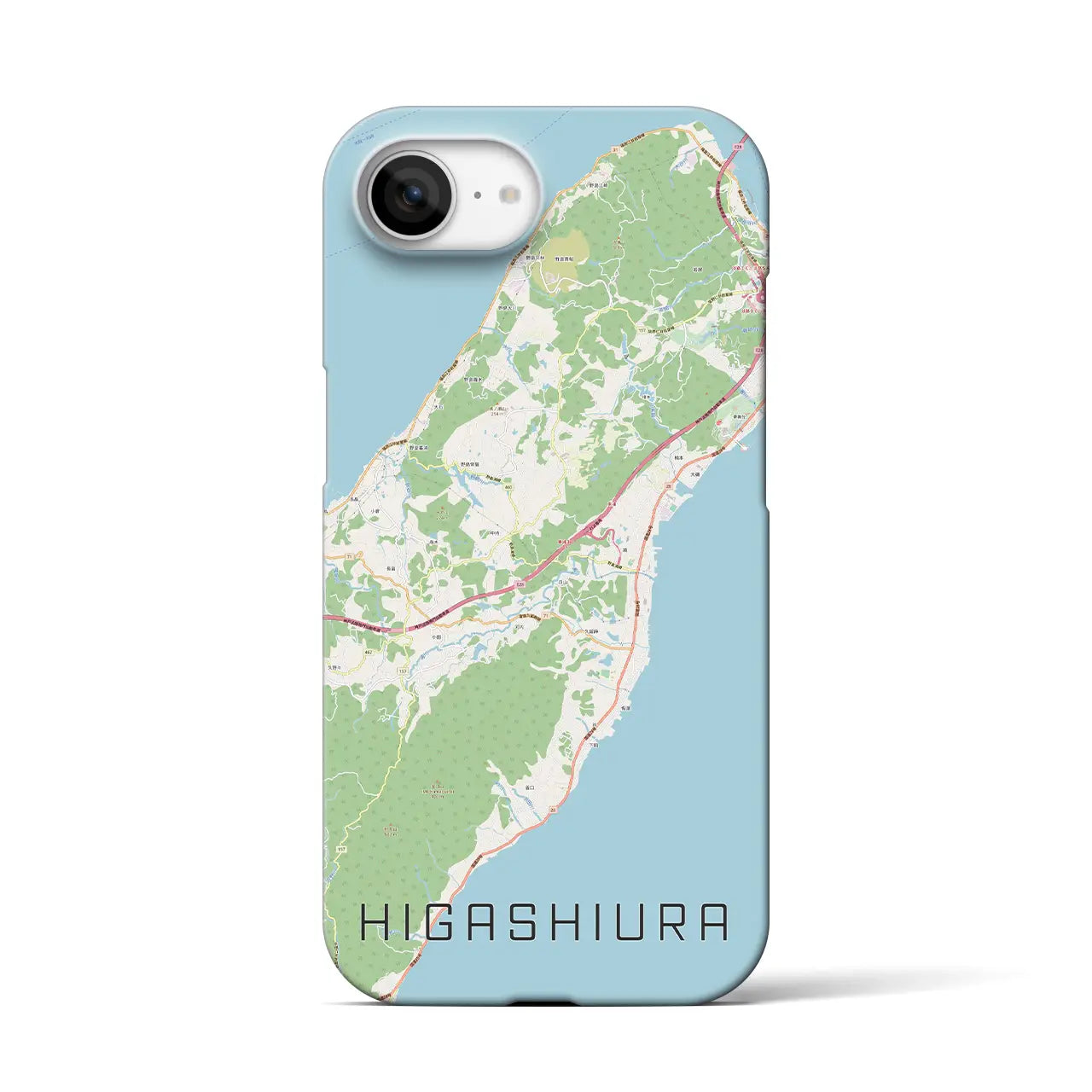 【東浦(兵庫県)】地図柄iPhoneケース(バックカバータイプ)